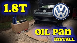 How to Replace Oil Pan on VW 1.8TSI | Steel Oil Pan Conversion Install Guide