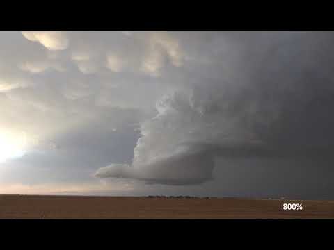 Texas Tornado Warned Supercell Time Lapse
