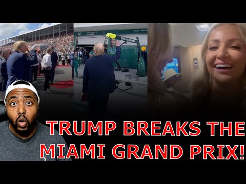 Stadium ERUPTS In USA Chants BREAKOUT FOR TRUMP As He STEALS THE SHOW At Miami F1 Grand Prix!