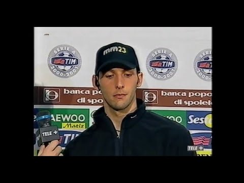 2000-01 (24a - 01-04-2001) Perugia-INTER 2-3 Intervista Materazzi - Tele+
