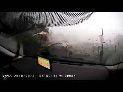 Ottawa Canada tornadoes hit Ottawa dash cam view 2018/09/21