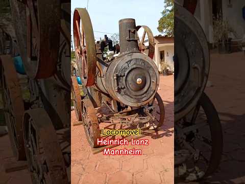 Locomovel Heinrich Lanz no encontro de tratores antigos de Ijuí RS.