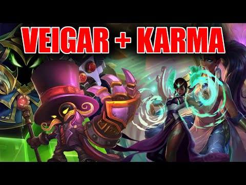 VEIGAR + KARMA BOT (WITH MY GIRLFRIEND) - KILL LANE - LEAGUE OF LEGENDS