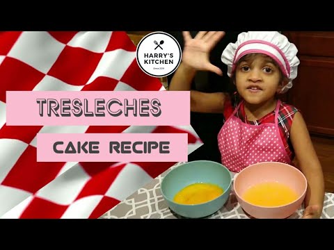 EASY CAKE MAKING #HARRYSKITCHEN #TRES_LECHES #MILKCAKE #INIYA #KIDCHEF