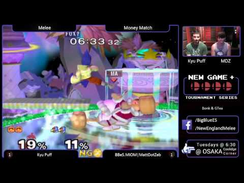 New Game Plus V - Kyu Puff (Ice Climbers) vs MattDotZeb (Falco) - SSBM MM