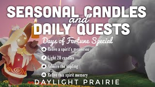 Today’s Seasonal Candles + Daily Quest in Daylight Prairie | sky children of the light | Noob Mode