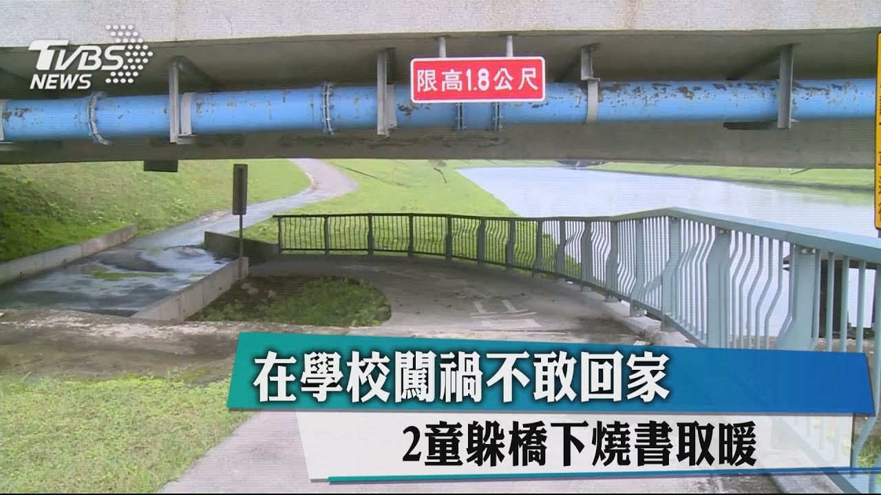 在學校闖禍不敢回家 2童躲橋下燒書取暖