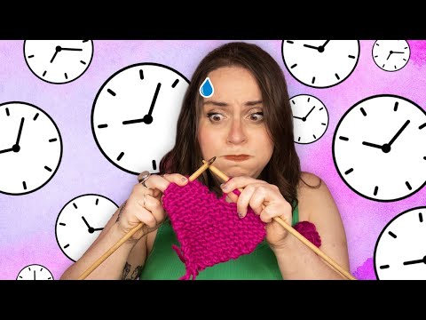 I challenged myself to learn to knit in 24 hours 😅