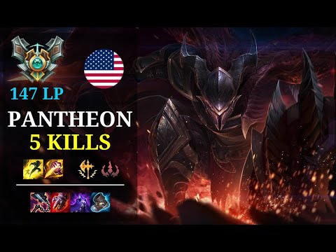 Pantheon Jungle vs Fiddlesticks - 5 kills - Xiao Yu Meng O NA Master (147 LP) Patch 11.4