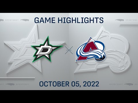 NHL Preseason Highlights | Stars vs. Avalanche - October 5, 2022