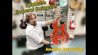 Video thumbnail for Epiphone Emperor Swingster Semi | Orange | Ex Display | Blackpool Store by Rimmers Music