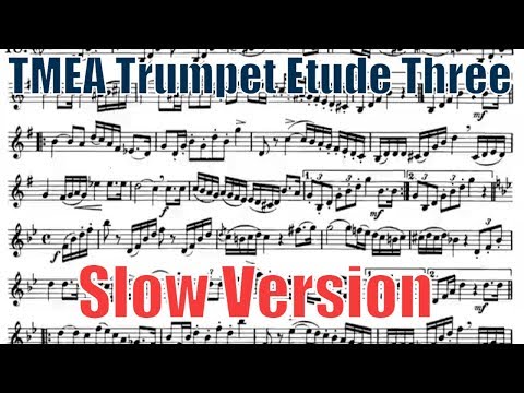2020 Trumpet Etude 3 (Slow Version) - Texas All State TMEA