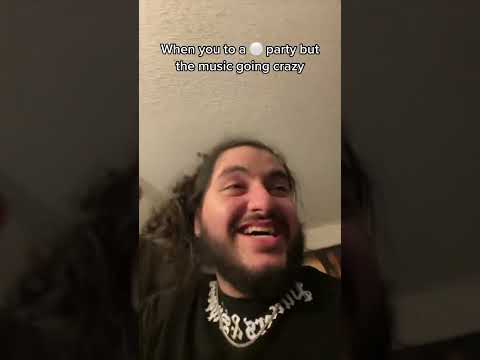 When you go to a white party but the music going crazy