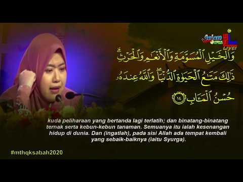 Majlis Tilawah Al-Quran Peringkat Kebangsaan 2020 - Nur Natasha Azeze (N.Sembilan)