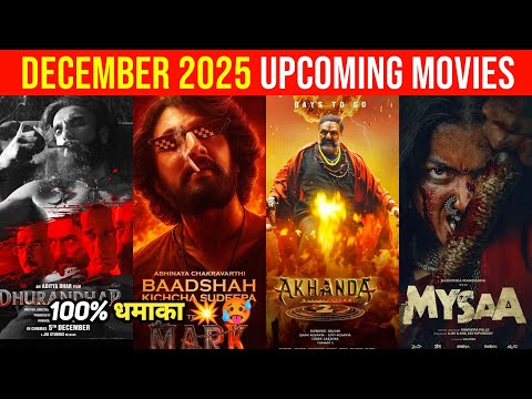Top 10 Upcoming Movies In December 2025 In Hindi ||Upcoming Bollywood & South Indian Films Dec 2025