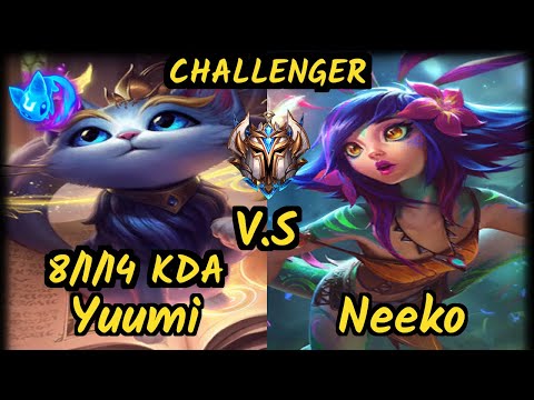 YUUMI vs NEEKO - 8/1/14 KDA BOTTOM SUPPORT CHALLENGER GAMEPLAY - EUW