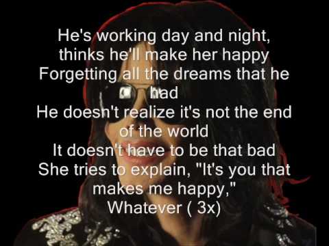 michael Jackson whatever happens - lyrics