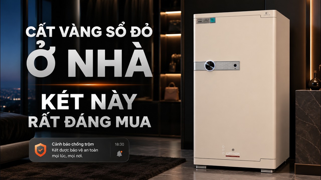Két Sắt Xiaomi CRMCR 100JBW Xoay Đồng Hồ Cơ, Chống Cháy, Cảnh Báo Trộm Về Điện Thoại