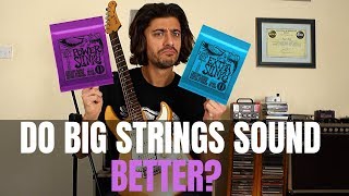 Video thumbnail for Do Big Strings Make A Difference? - 8 Gauge VS 11 Gauge Guitar Strings by Mike Bradley