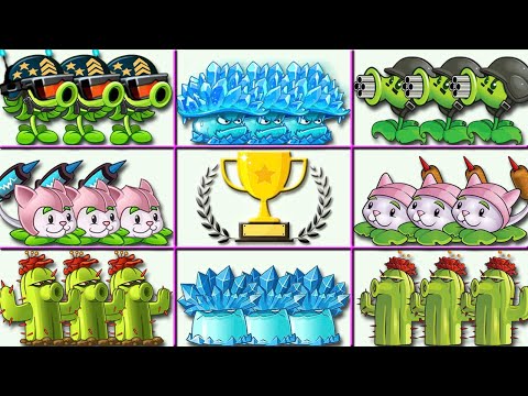 Tournament 16 Plants PVZ 1 vs PVZ 2 Battlez - Who Will Win? - Plant vs Plant