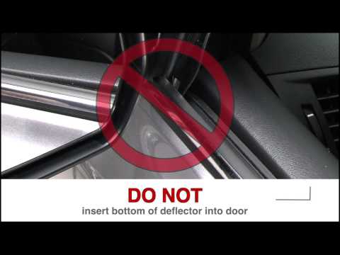 WeatherTech Wind and Rain Deflectors Installation