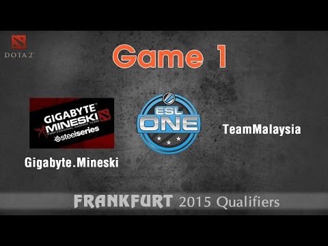 Gigabyte.Mineski vs TeamMalaysia game 1 - Dota 2 ESL One 2015