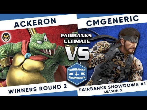 Fairbanks Showdown #1 S3: Ackeron (K Rool, Falcon) vs CMGeneric (Snake) SSBU - Winners R2
