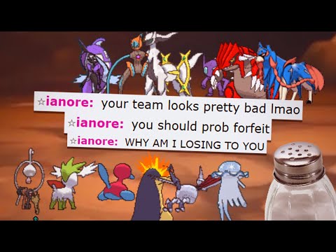 SALTY LEGENDARY SPAMMER BURSTS INTO SALTY TEARS ON POKEMON SHOWDOWN!