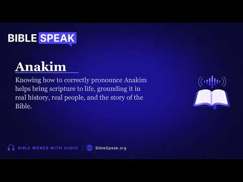 How to Pronounce Anakim video thumbnail
