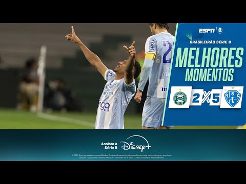Gols e lances de Coritiba x Paysandu