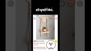 Download lagu Dekorasi aesthetic macrame ambalan shopee haul #shorts mp3