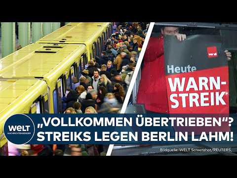 BVG-STREIK: Berlins Busse und U-Bahnen stehen still! Senat sieht Verdi-Forderung als "übertrieben"