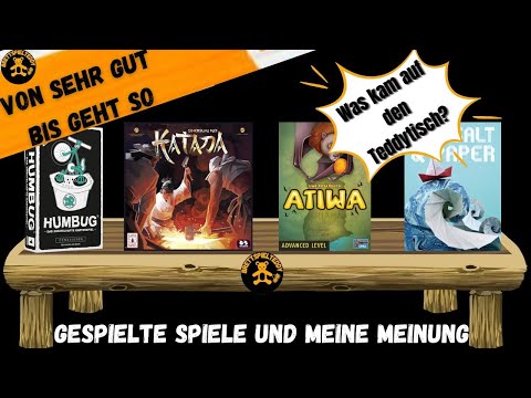 Was kam auf den Teddytisch - Atiwa, Shogun no Katana, Sea Salt and Paper- Brettspiel Teddy