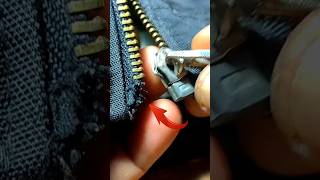 fix the broken zipper on your favorite jacket #shorts #feedshorts #shortvideo