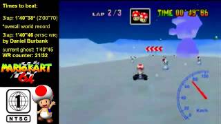 MK64 - former world record on Frappe Snowland - 1'40''29 (PAL: 2'00''59)