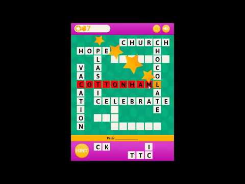 Easter crossword puzzle gameplay - YouTube