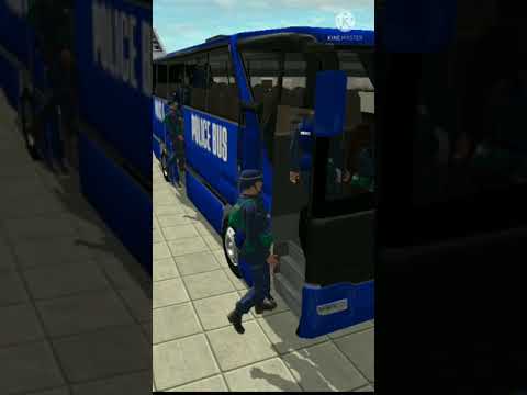 Us police bus mountain driving simulator #shorts