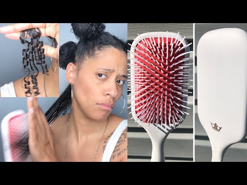 New White Denman Paddle Brush | Detangler or Curl...