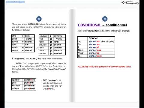 #13 Future - futur simple, & Conditional - conditionnel (pages 31-33, French Verbs Made Easy)