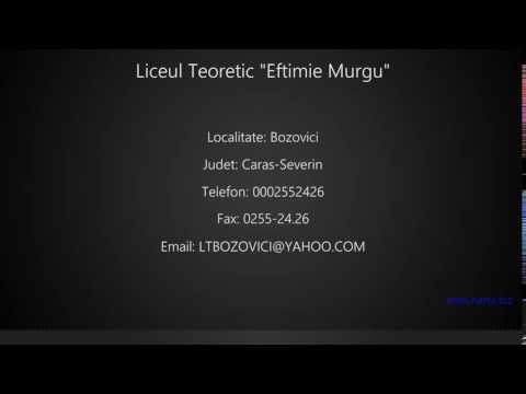 Liceul Teoretic "Eftimie Murgu" Bozovici