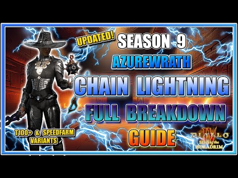S9 Azurewrath Chain Lightning Full Breakdown Build Guide - Season 9 Diablo 4