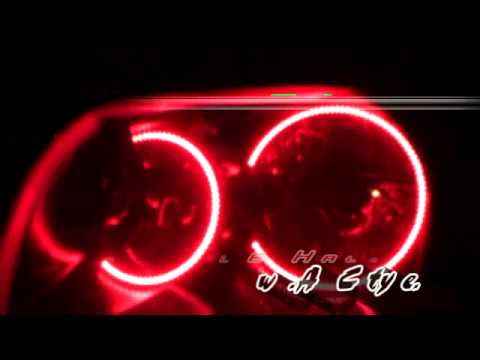 Red Dodge Magnum ORACLE SMD Halo Kit Advanced Automotive Concepts