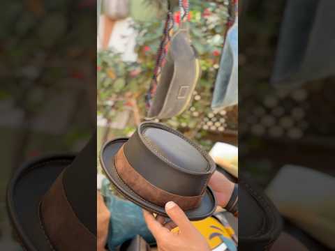 #porkpie #hat #leather #handmade