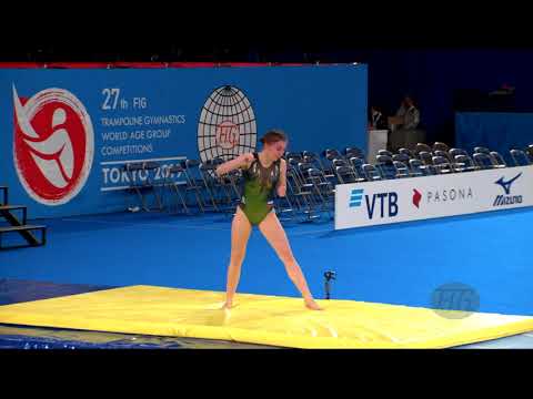 SILICHEVA Irina (RUS) W - 2019 Trampoline Worlds, Tokyo (JPN) - Qualification Tumbling R2