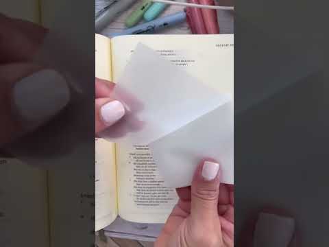How to UN-mark your Bible using transparent sticky notes! #biblestudytips