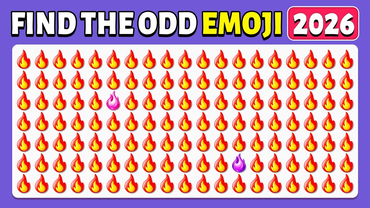 Find the ODD Emoji Out | Extreme Edition 🔥🥳🎉| 60 Ultimate Levels | Emoji Quiz 2026 | Cow Quiz