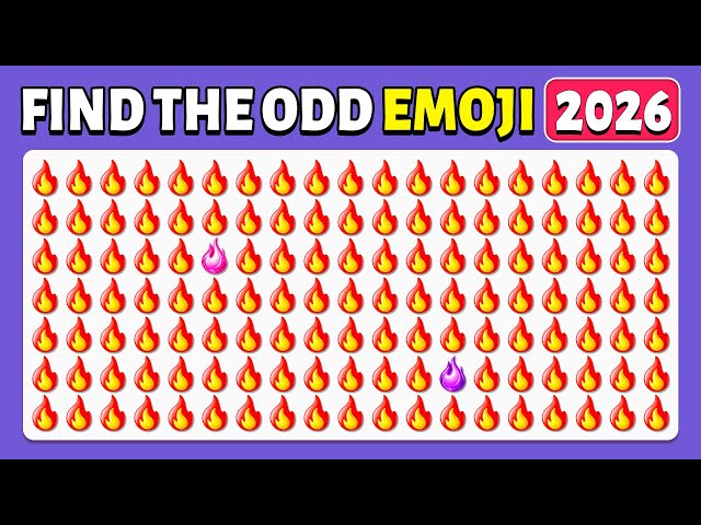Find the ODD Emoji Out | Extreme Edition 🔥🥳🎉| 60 Ultimate Levels | Emoji Quiz 2026 | Cow Quiz SDDEFAULT Thumbnail