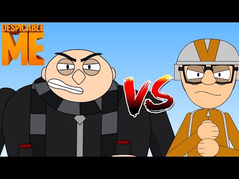 Gru Vs. Vector's Airship Battle (First Fight) | Despicable Me Remake