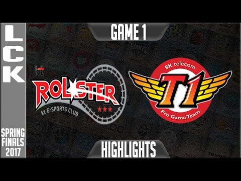 SKT T1 vs KT Rolster Highlights Game 1 - LCK Spring Finals 2017 KT vs SKT G1