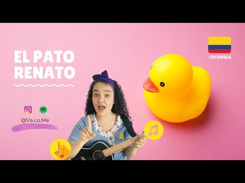 El pato Renato 🐥  -  Juego rítmico con cucharas 🥄🥄 #elpatorenato #cancionesparaniños #dinamicas